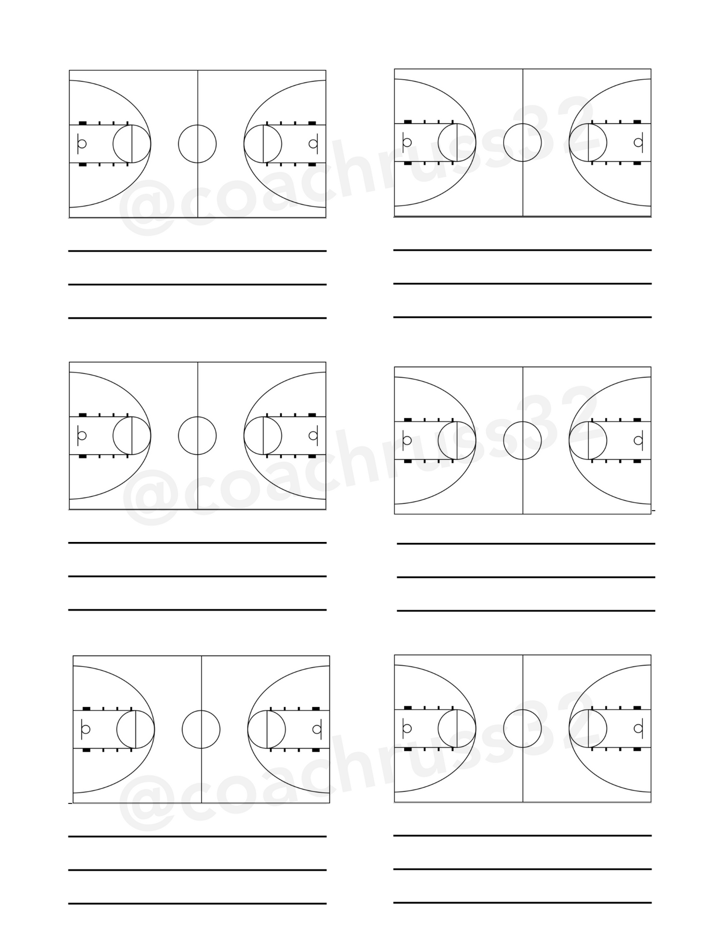 Half & Full Court Play Mapping (.pdf .jpeg .png)